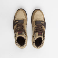 Nike Air Trainer 1 Shoes in Hay and Baroque Brown and Taupe - Varsity Red thumbnail