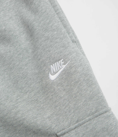 Nike Club Cargo Pants in Dark Grey Heather and Light Smoke Grey / White