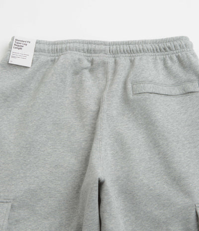 Nike Club Cargo Pants in Dark Grey Heather and Light Smoke Grey / White