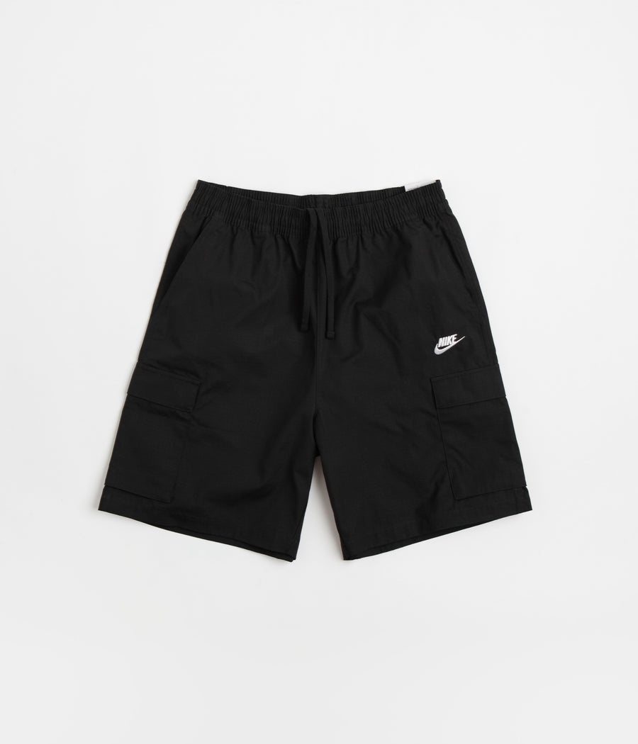 Nike Club Cargo Shorts - Black / White