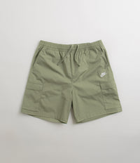 Nike Club Cargo Shorts in Oil Green and White