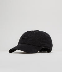 Nike Club Corduroy Cap in Black and Black