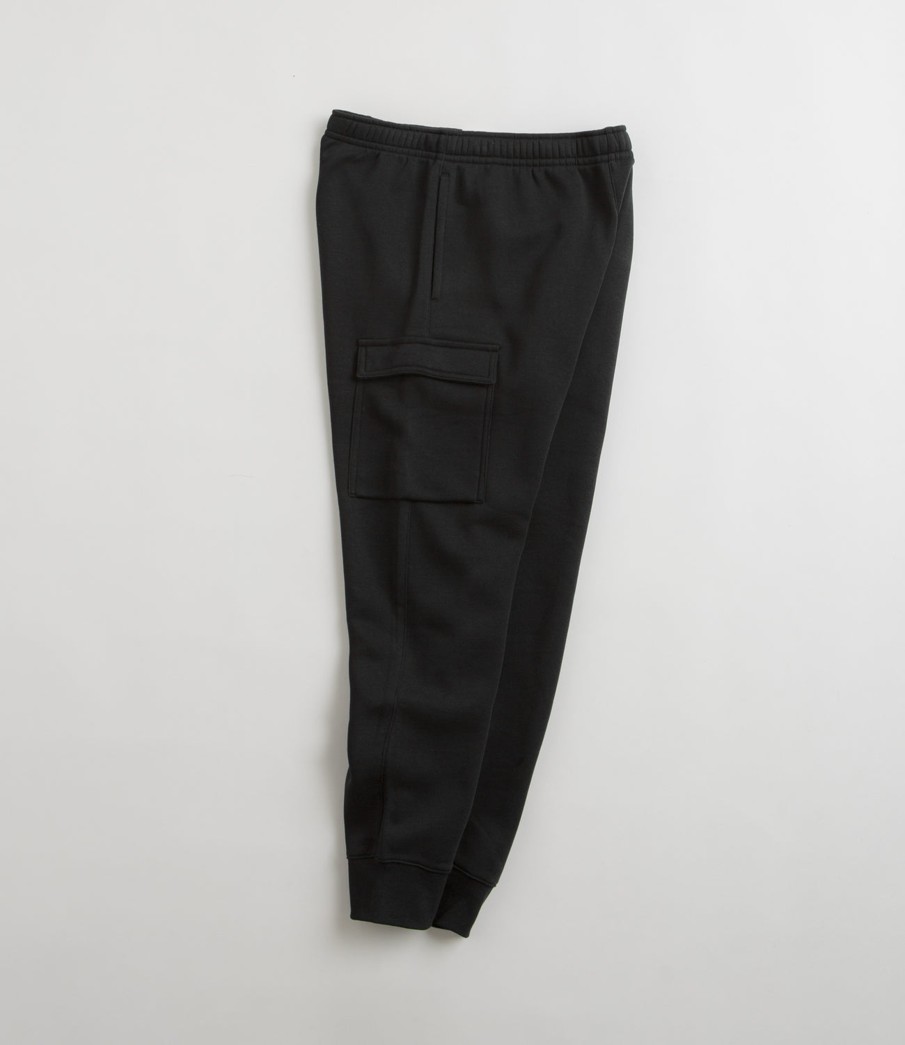 Nike Club Fleece Cargo Joggers - Black / Black / White | Flatspot