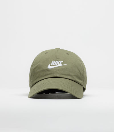 Nike Club Futura Wash Cap - Medium Olive / White