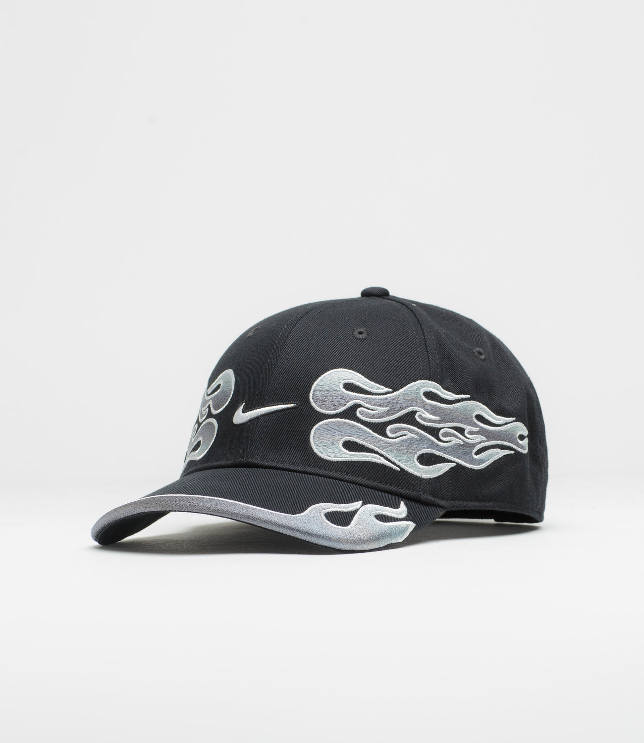 Nike Club Structured OG Flame Cap - Black | Flatspot