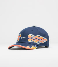 Nike Club Structured OG Flame Cap in Midnight Navy