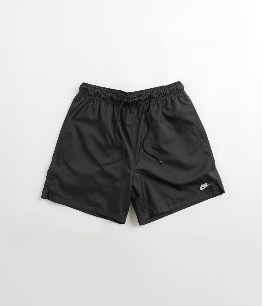 Nike Club Woven Flow Shorts in Black and White