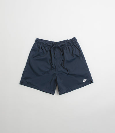 Nike Club Woven Flow Shorts in Obsidian and White
