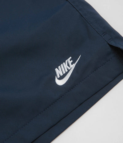 Nike Club Woven Flow Shorts in Obsidian and White