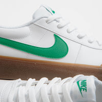 Nike Court Shot Shoes in White and Malachite and Gum Med Brown thumbnail