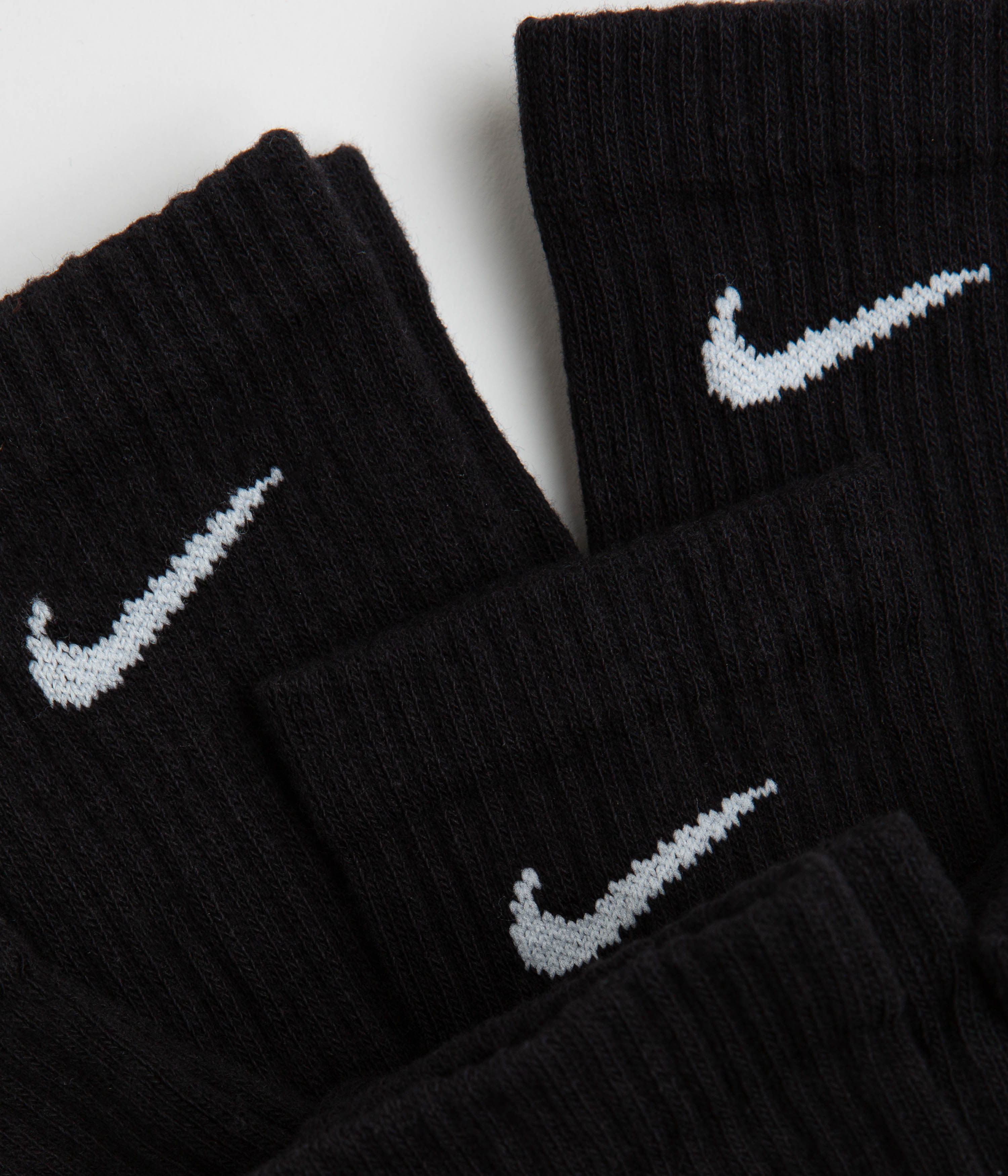 crew nike socks black