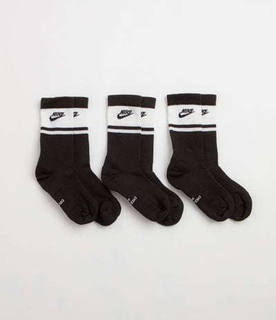 Nike Everyday Elevated Socks (3 Pack) - Black / White