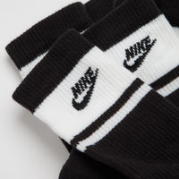 Nike Everyday Elevated Socks (3 Pack) - Black / White thumbnail