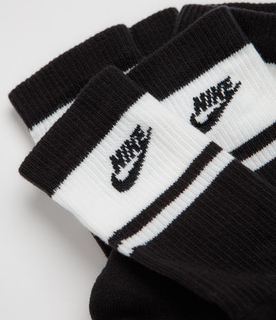 Nike Everyday Elevated Socks (3 Pack) - Black / White