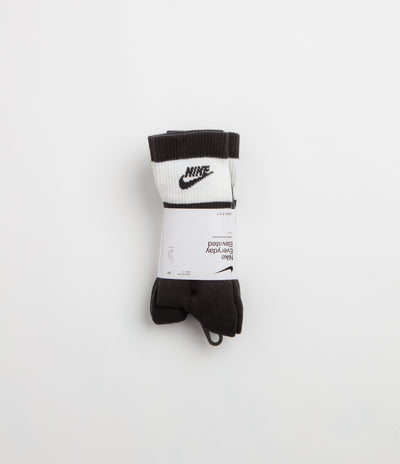 Nike Everyday Elevated Socks (3 Pack) - Black / White
