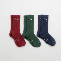 Nike Everyday Elevated Socks (3 Pack) - Blue / Red / Green thumbnail