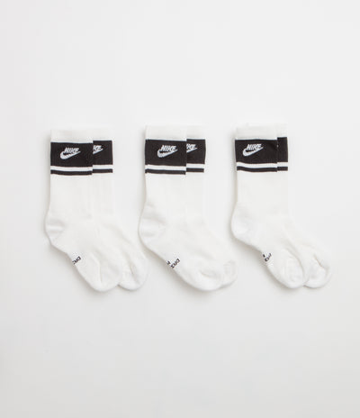 Nike Everyday Elevated Socks (3 Pack) - White / Black