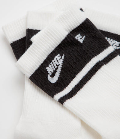 Nike Everyday Elevated Socks (3 Pack) - White / Black