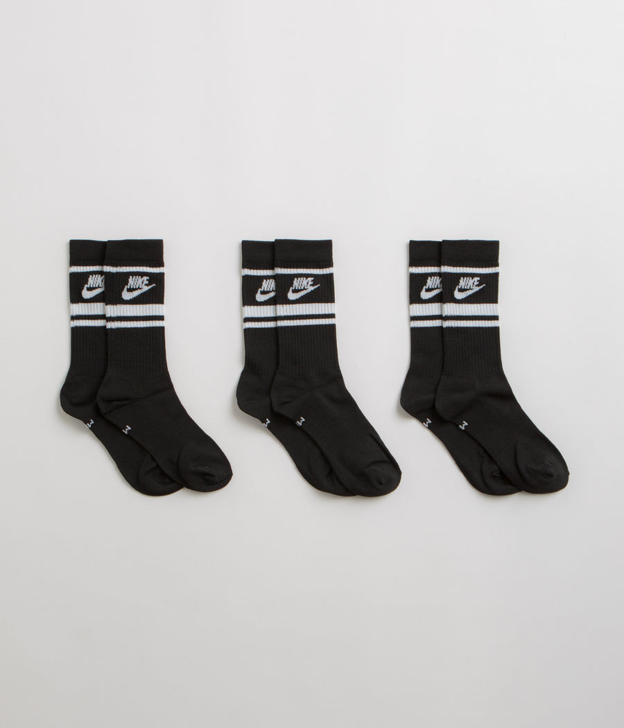 Nike SB Everyday Cushioned Crew Socks (6 Pack) - White / Black | Flatspot