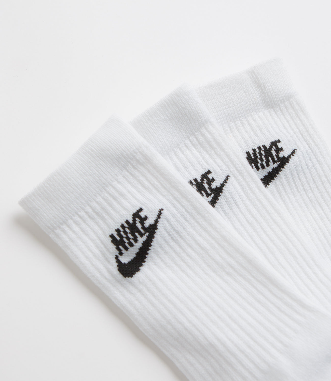 Nike Everyday Essential Crew Socks 3 Pair White Black Black Flatspot