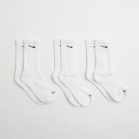 Nike Everyday Plus Cushioned Socks (3 Pack) in White and Black thumbnail