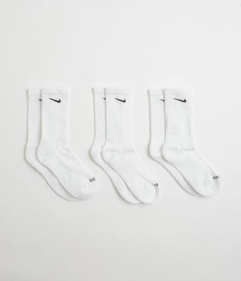 Nike Everyday Plus Cushioned Socks (3 Pack) - White / Black