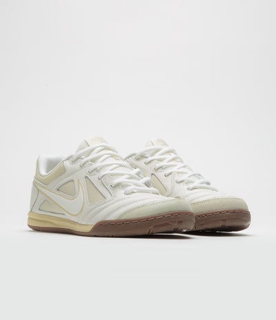 Nike Gato Shoes in Sail and Light Khaki and White - Gum Dark Brown