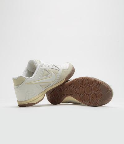 Nike Gato Shoes in Sail and Light Khaki and White - Gum Dark Brown