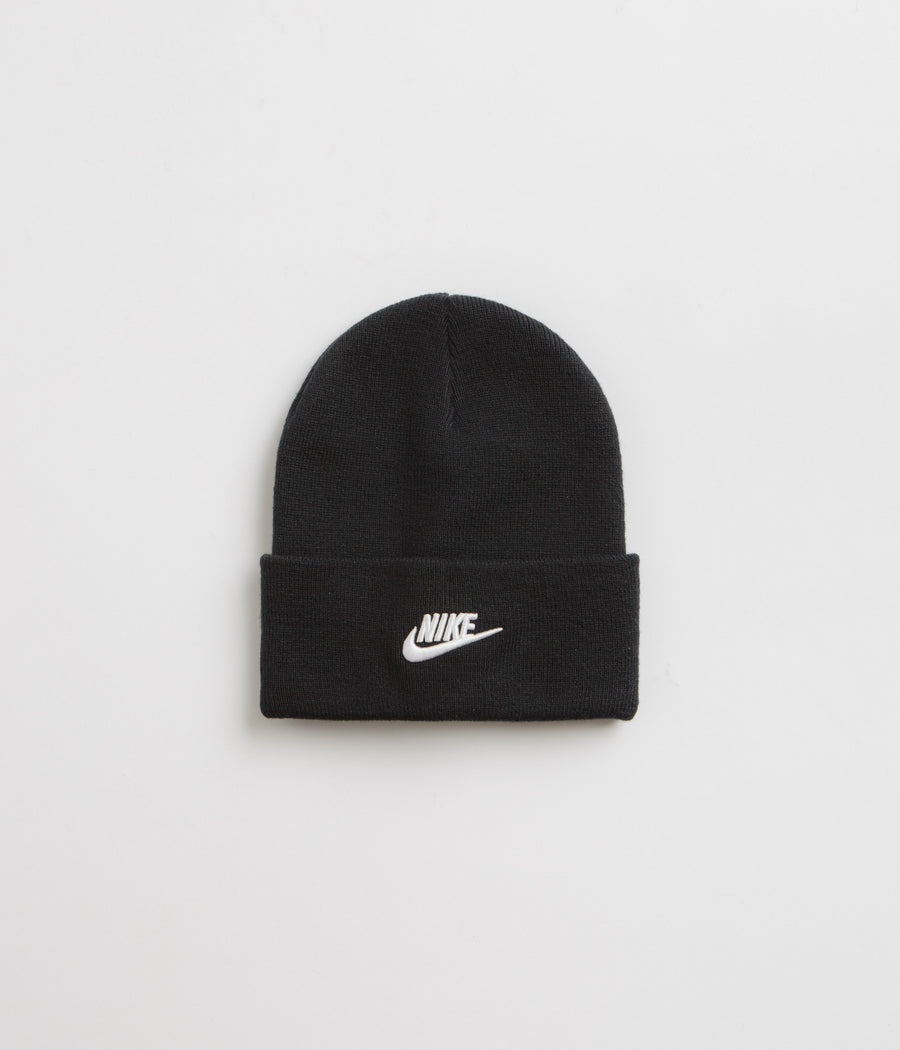 Nike Peak Futura Beanie in Black and White