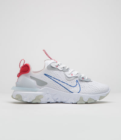 Nike React Vision Shoes - White / Game Royal - Pure Platinum