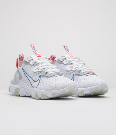 Nike React Vision Shoes - White / Game Royal - Pure Platinum