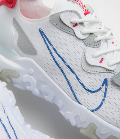 Nike React Vision Shoes - White / Game Royal - Pure Platinum