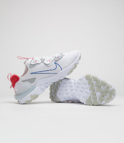Nike React Vision Shoes - White / Game Royal - Pure Platinum
