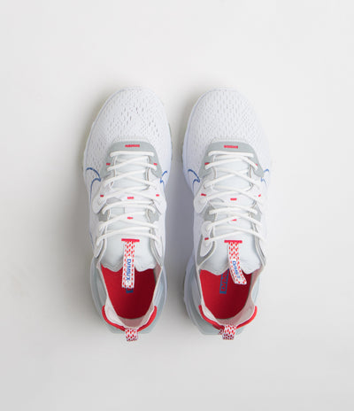 Nike React Vision Shoes - White / Game Royal - Pure Platinum