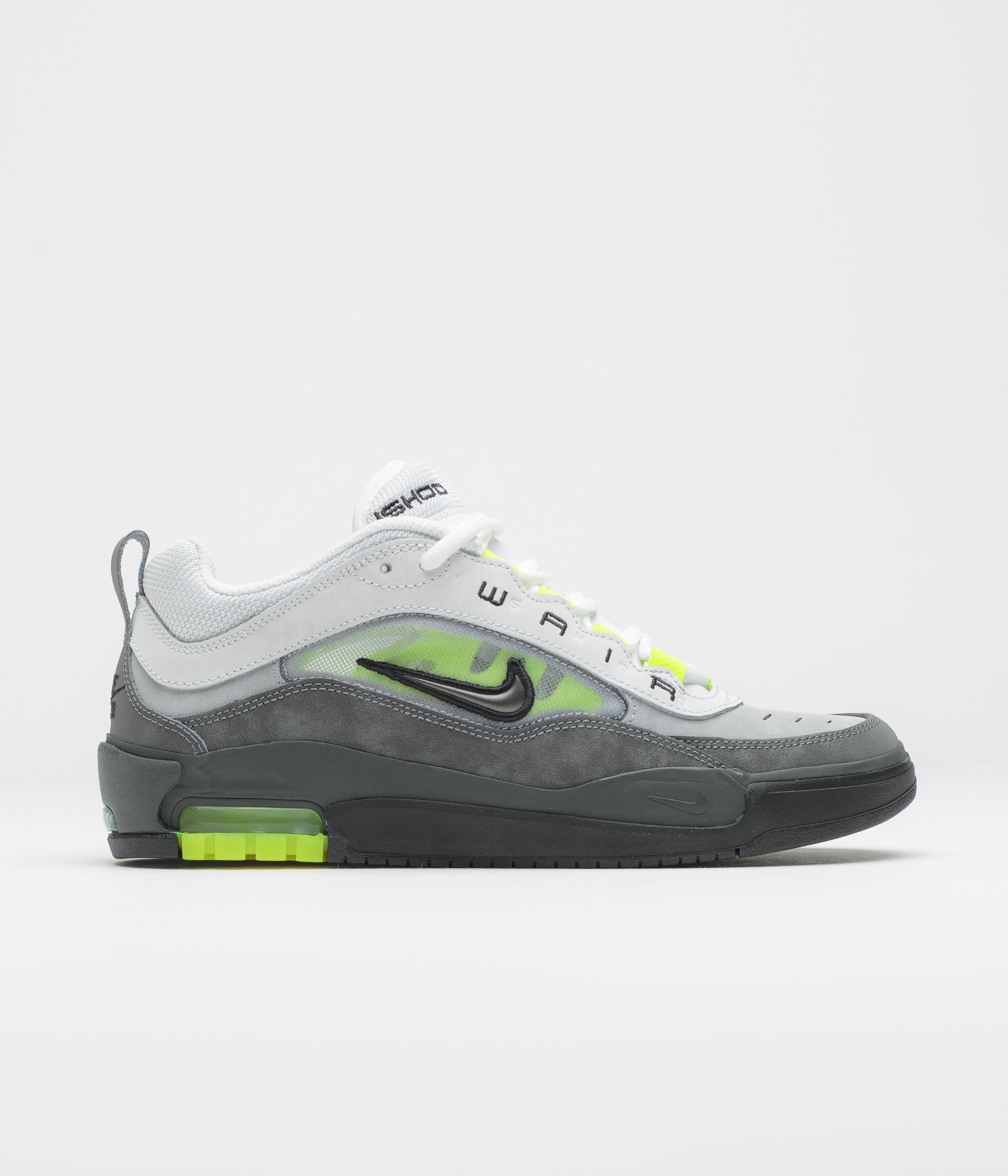 Nike SB Air Max Ishod Shoes - Black / Neon Yellow - Anthracite - Light Graphite