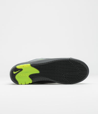 Nike SB Air Max Ishod Shoes in Black and Neon Yellow and Anthracite - Light Graphite