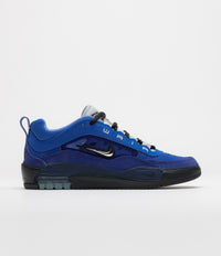Nike SB Air Max Ishod Shoes in Blue Void and Metallic Silver and Radiant Blue