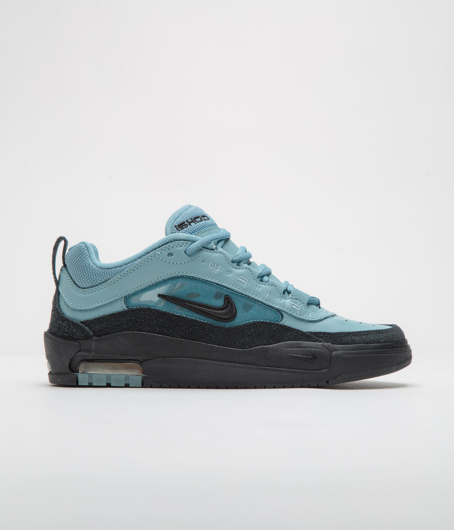 Nike SB Air Max Ishod Shoes in Denim Turquoise and Black and Denim Turquoise - Black