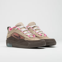 Nike SB Air Max Ishod Shoes in Hemp and Baroque Brown and Pinksicle thumbnail