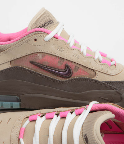 Nike SB Air Max Ishod Shoes in Hemp and Baroque Brown and Pinksicle