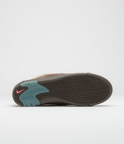 Nike SB Air Max Ishod Shoes in Hemp and Baroque Brown and Pinksicle