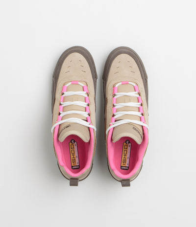 Nike SB Air Max Ishod Shoes in Hemp and Baroque Brown and Pinksicle