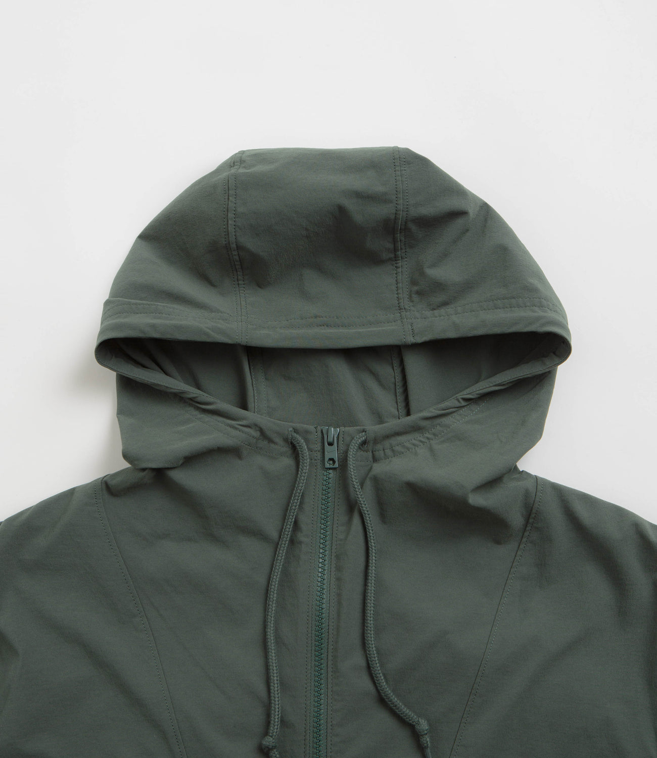 Green hooded anorak jacket hot sale