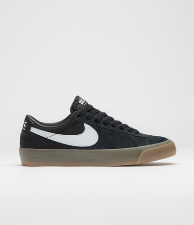 Nike SB Blazer Low Pro GT Shoes in Black and White and Black - White
