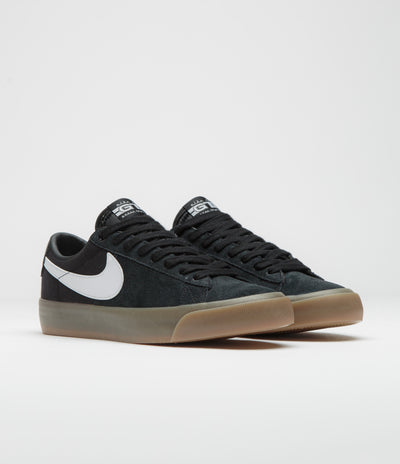 Nike SB Blazer Low Pro GT Shoes in Black and White and Black - White
