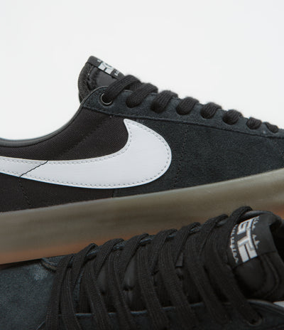 Nike SB Blazer Low Pro GT Shoes in Black and White and Black - White
