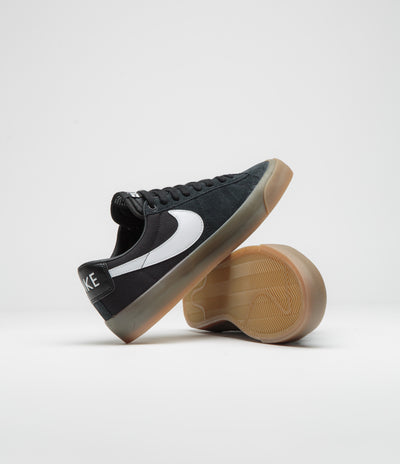 Nike SB Blazer Low Pro GT Shoes in Black and White and Black - White