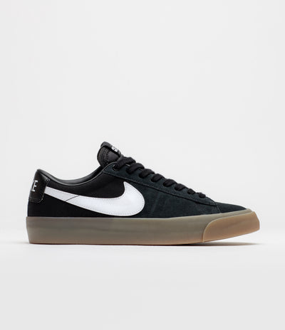Nike SB Blazer Low Pro GT Shoes in Black and White and Black - White
