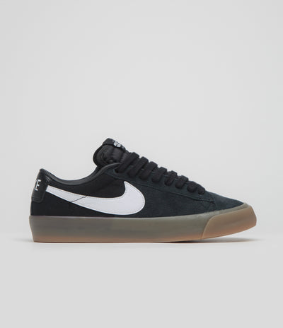 Nike SB Blazer Low Pro GT Shoes in Black and White and Black - White