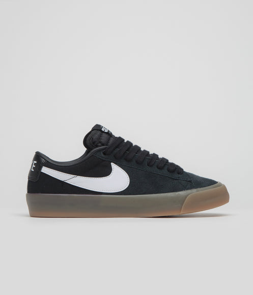 Nike SB Blazer Low Pro GT Shoes - Black / White - Black - White